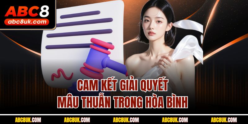 Cam kết giải quyết mâu thuẫn trong hòa bình